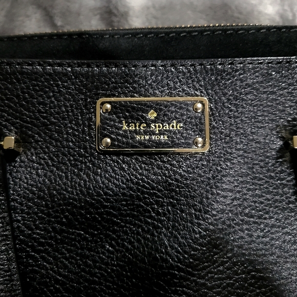 KATE SPADE-Kay Street Small Felix-Pebbled Leather Crossbody/Hand Bag Black - Picture 4 of 13